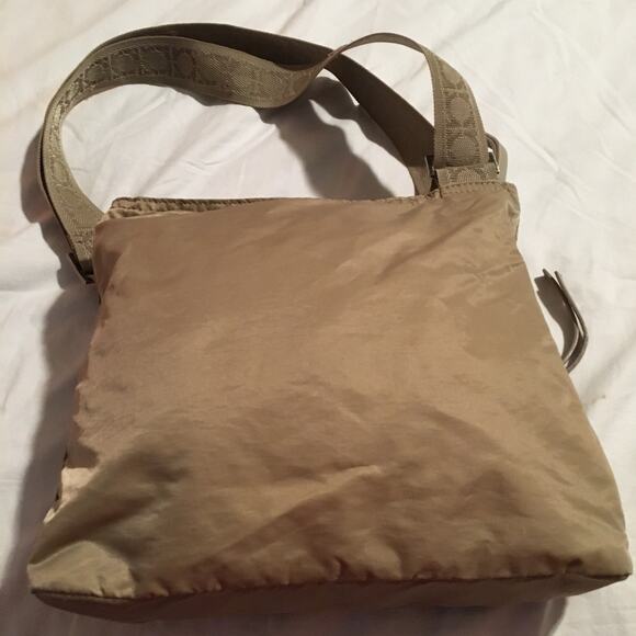 Kenneth Cole Reaction crossbody travel messenger bag adjustable strap Neutral - Picture 4 of 13